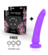 DELTA CLUB - TOYS ARNES + DILDO LILA SILICONA MEDICA 20 CM -O- 4 CM