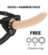DELTA CLUB - TOYS ARNES + DILDO NATURAL SILICONA MEDICA 23 CM -O- 4.5 CM