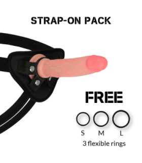 ROCKARMY - HARNESS + LIQUID SILICONE DILDO PREMIUM AVENGER 19 CM -O- 3.98 CM
