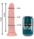 ROCKARMY - HARNESS + LIQUID SILICONE DILDO PREMIUM AVENGER 19 CM -O- 3.98 CM
