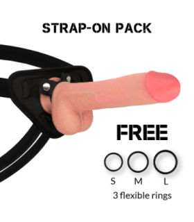 ROCKARMY - ARNÉS + LIQUID SILICONE DILDO PREMIUM KINGCOBRA 24 CM -O- 4.77 CM