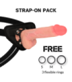 ROCKARMY - ARNÉS + LIQUID SILICONE DILDO PREMIUM SPITFIRE 21 CM -O- 4.62 CM