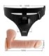 PRETTY LOVE - HARNESS BRIEFS ARNÉS UNIVERSAL CON DILDO TOM 20 CM NATURAL