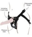 GET REAL - STRAP-ON PLEASURE HARNÉS NEGRO