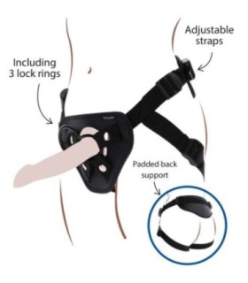 GET REAL - STRAP-ON DELUXE HARNÉS NEGRO