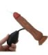 PRETTY LOVE - KYTON HARNESS BRIEFS UNIVERSAL CON DILDO SQUIRTING 19 CM MULATO