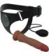 PRETTY LOVE - KYTON HARNESS BRIEFS UNIVERSAL CON DILDO SQUIRTING 19 CM MULATO