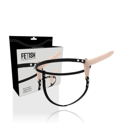 FETISH SUBMISSIVE HARNESS - VIBRADOR SILICONA FLESH 15 CM