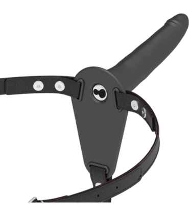 FETISH SUBMISSIVE HARNESS - VIBRADOR SILICONA NEGRO 15 CM