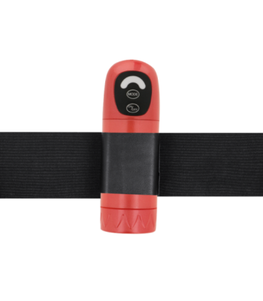 HARNESS ATTRACTION - ARNÉS  DANIEL CON VIBRACIÓN Y ROTACIÓN 18 CM -O- 3.5 CM
