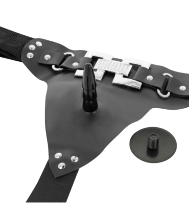 HARNESS ATTRACTION - ARNÉS  EMMETT REALÍSTICO VIBRADOR 16.5 CM -O- 3.7 CM