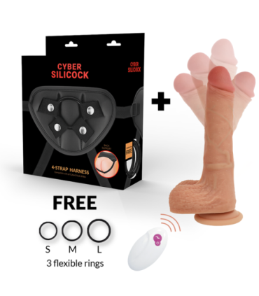 CYBER SILICOCK - ARNÉS SILICONA LIQUIDA MR RICK CONTROL REMOTO