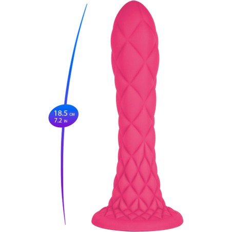 SILEXD - DREAMY DILDO FANTASY SILICONA LIQUIDA TERMOREACTIVO VIOLETA 18.5 CM