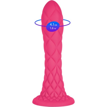 SILEXD - DREAMY DILDO FANTASY SILICONA LIQUIDA TERMOREACTIVO VIOLETA 18.5 CM