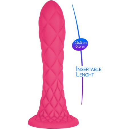 SILEXD - DREAMY DILDO FANTASY SILICONA LIQUIDA TERMOREACTIVO VIOLETA 18.5 CM