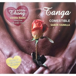 HOTFLOWERS - TANGA + 2 PEZONES OBLEA VAINILLA HOMBRE /es/pt/en/fr/it/